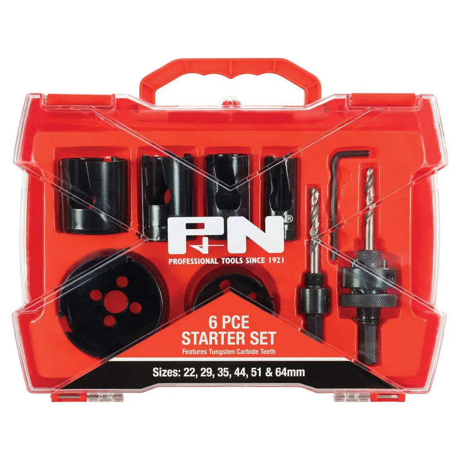 P&N TCT Hole Saw Set Starter - 6 Piece