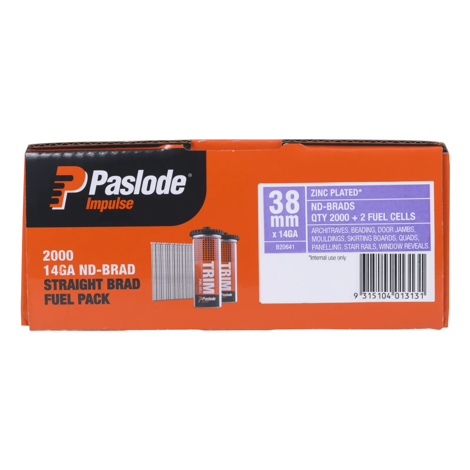 Paslode 14g x 38mm ND Brad With Fuel - 2000 Pack