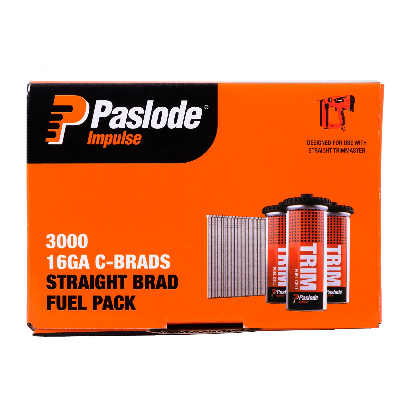 Paslode 38 x 1.6mm C38 Impulse Brad With Fuel - 3000 Pack