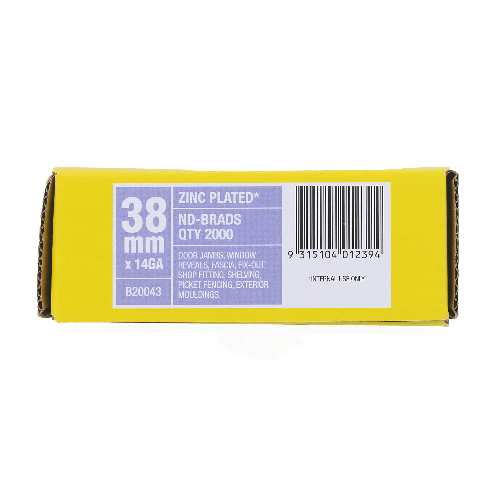 Paslode 38 x 2mm ND PNeumatic Brad - 2000 Box