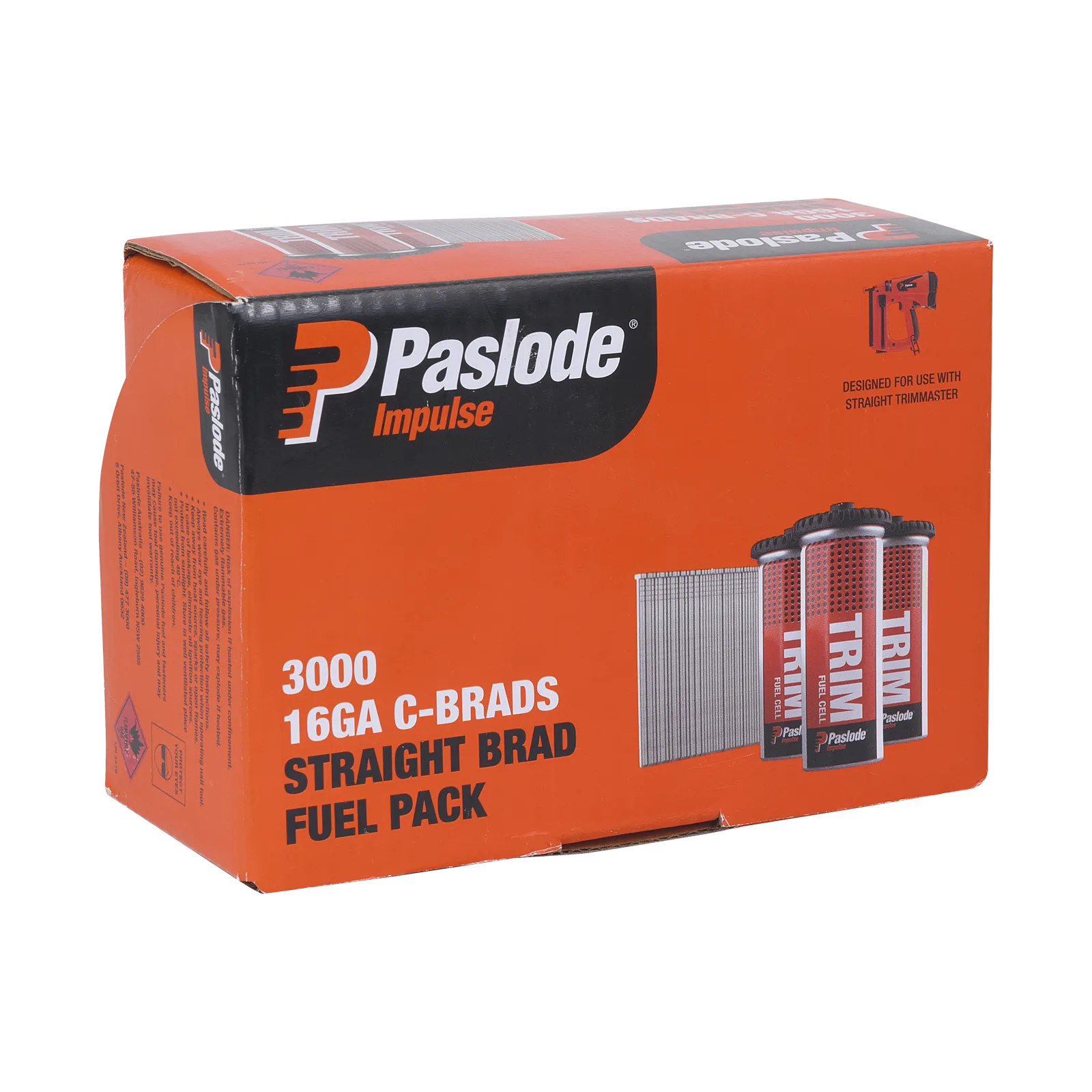 Paslode 45 x 1.6mm C45 Impulse Brad With Fuel - 3000 Pack