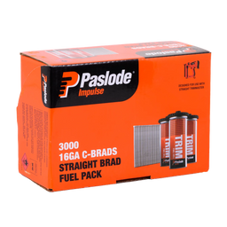 Paslode 50 x 1.6mm C50 Impulse Brad With Fuel - 3000 Pack