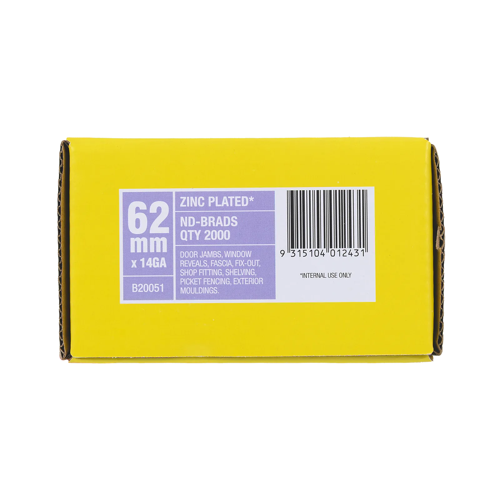 Paslode 62 x 2mm PNeumatic ND Brads - 2000 Pack