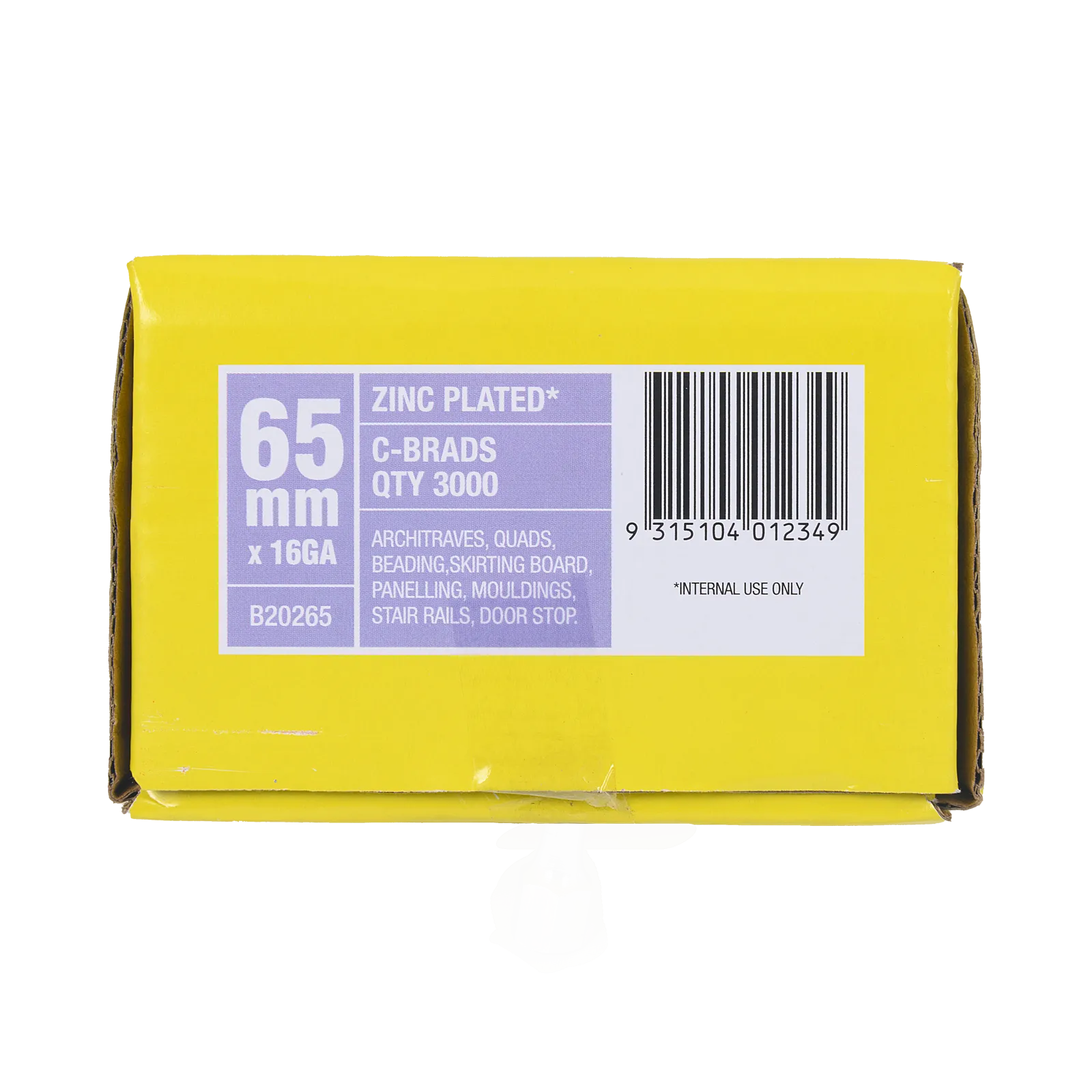 Paslode 65 x 1.6mm C65 PNeumatic Brad - 3000 Pack