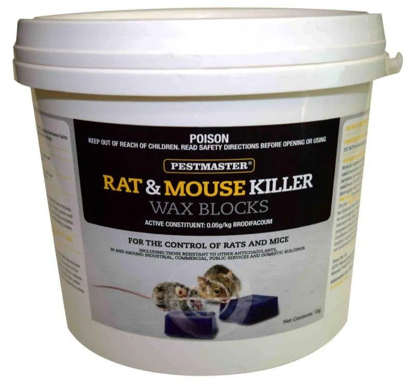 Pestmaster Rat & Mouse Killer Wax Blocks 1kg