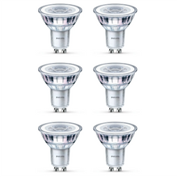 Philips GU10 LED 410Lm Warm White 4.6W Spot - 6 Pack