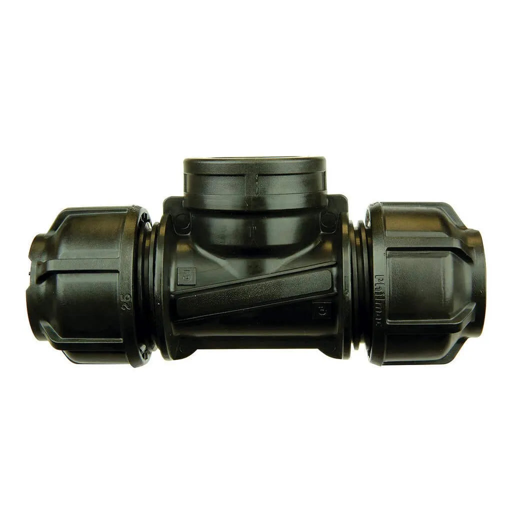 Philmac 3G Metric Female Tee 32mm x 1-1/4" Poly x BSP