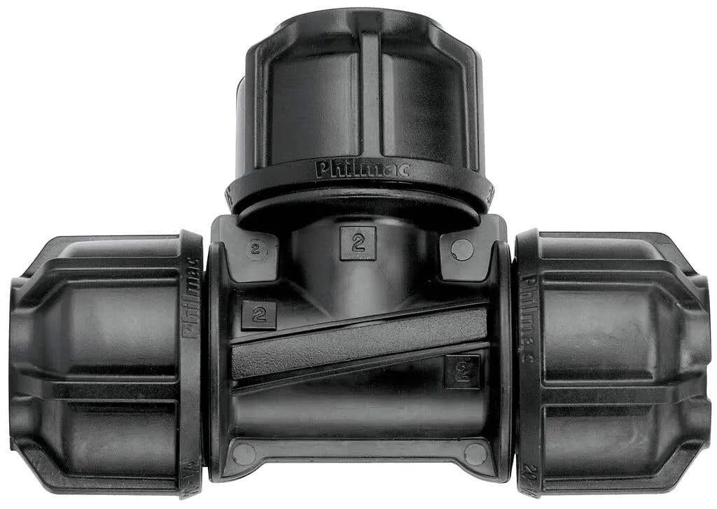 Philmac 3G Metric Poly Pipe Tee 40mm