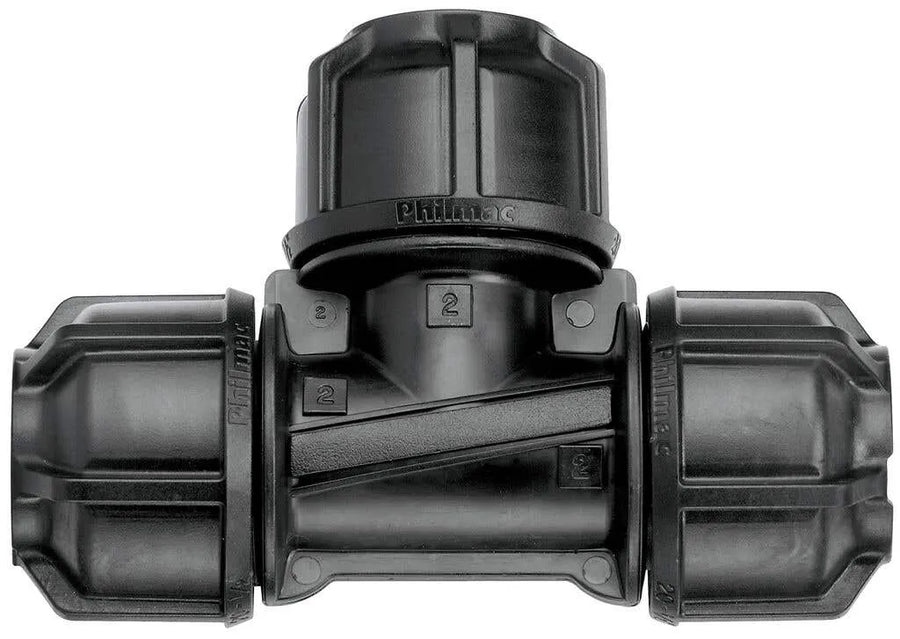 Philmac 3G Metric Poly Pipe Tee 40mm