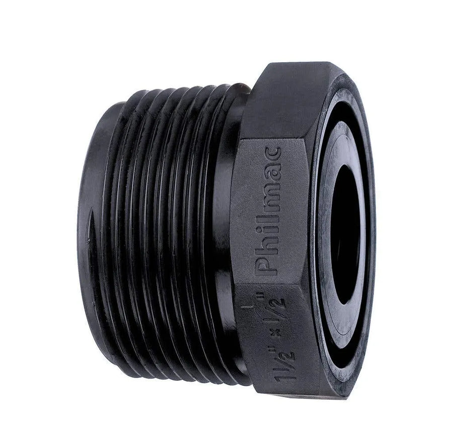 Philmac BSP Threaded Bush Poly 1" x 1/2