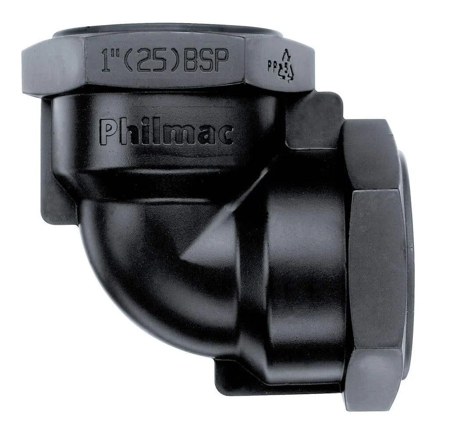 Philmac BSP Threaded Elbow Female Poly 1-1/2"