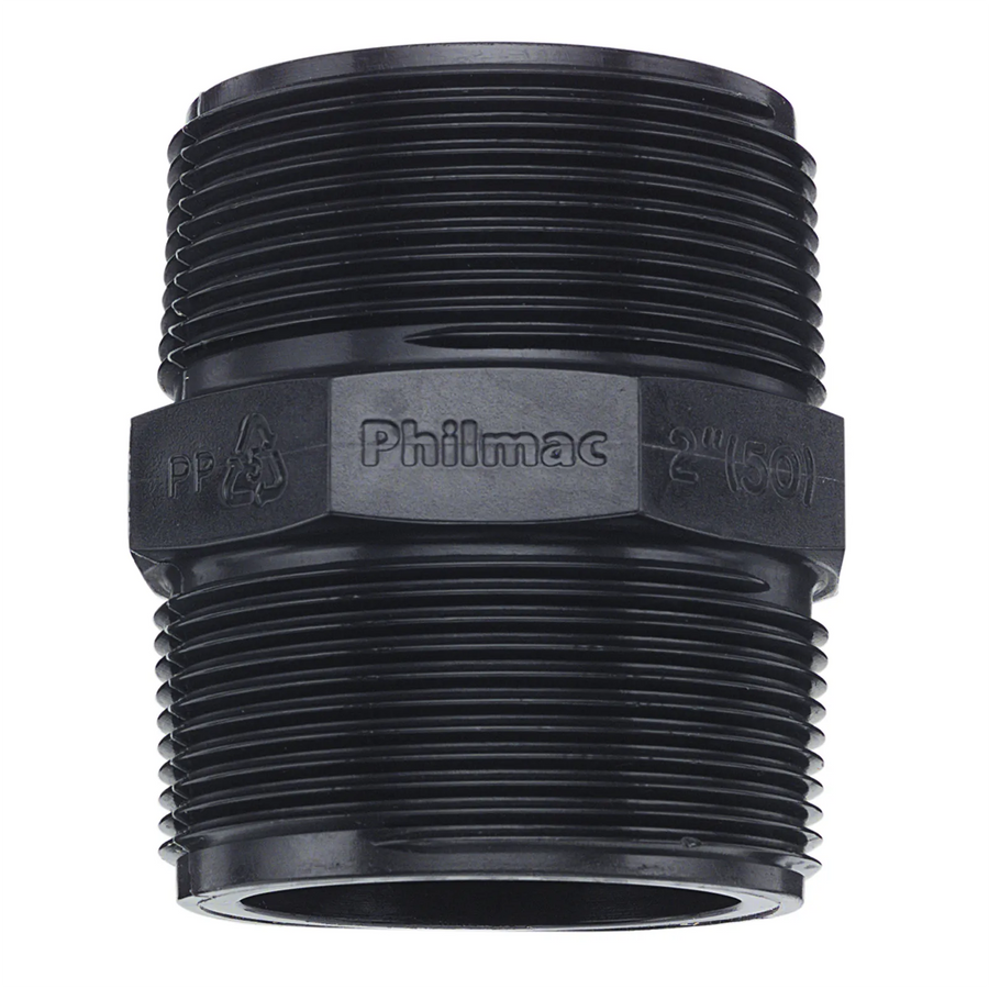 Philmac BSP Threaded Nipple Poly 1"