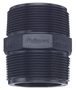 Philmac BSP Threaded Nipple Poly 1/2"