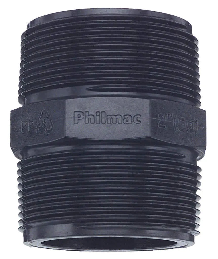 Philmac BSP Threaded Nipple Poly 1/2"