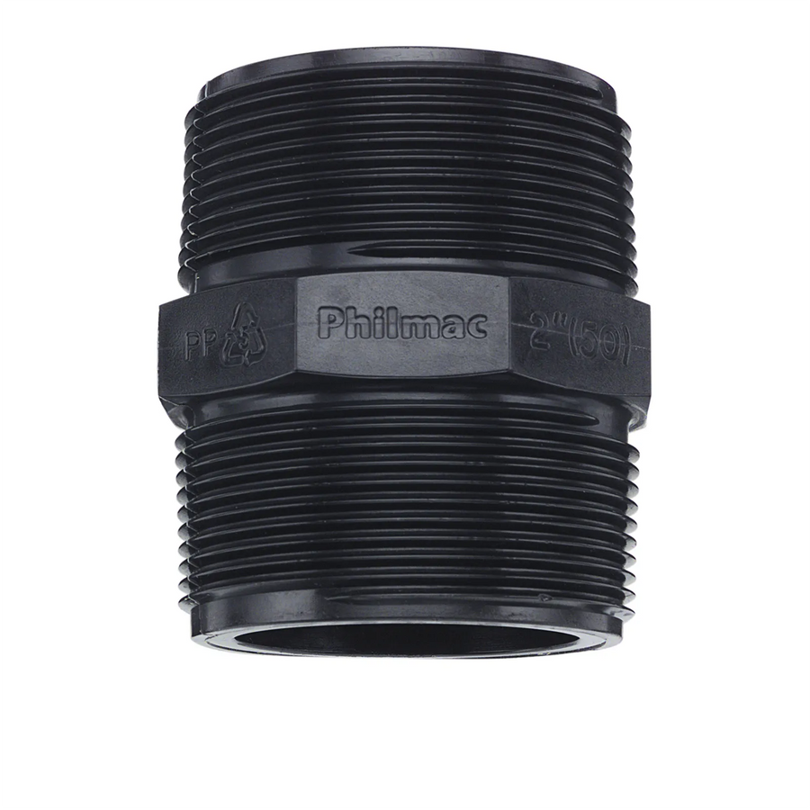 Philmac BSP Threaded Pipe Nipple Poly 1-1/2"
