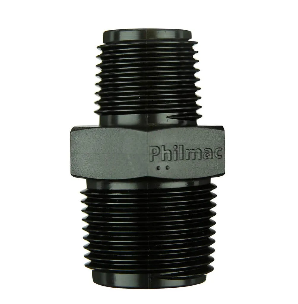Philmac BSP Threaded Pipe Nipple Poly 2" x 1-1/2"