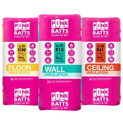 Pink Batts R2.0 Wall Insulation 1160 x 430 x 70mm (24pk - 11.97m2)