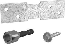 Plate Bracket Repair Kit 120 x 35mm - 4 Pack