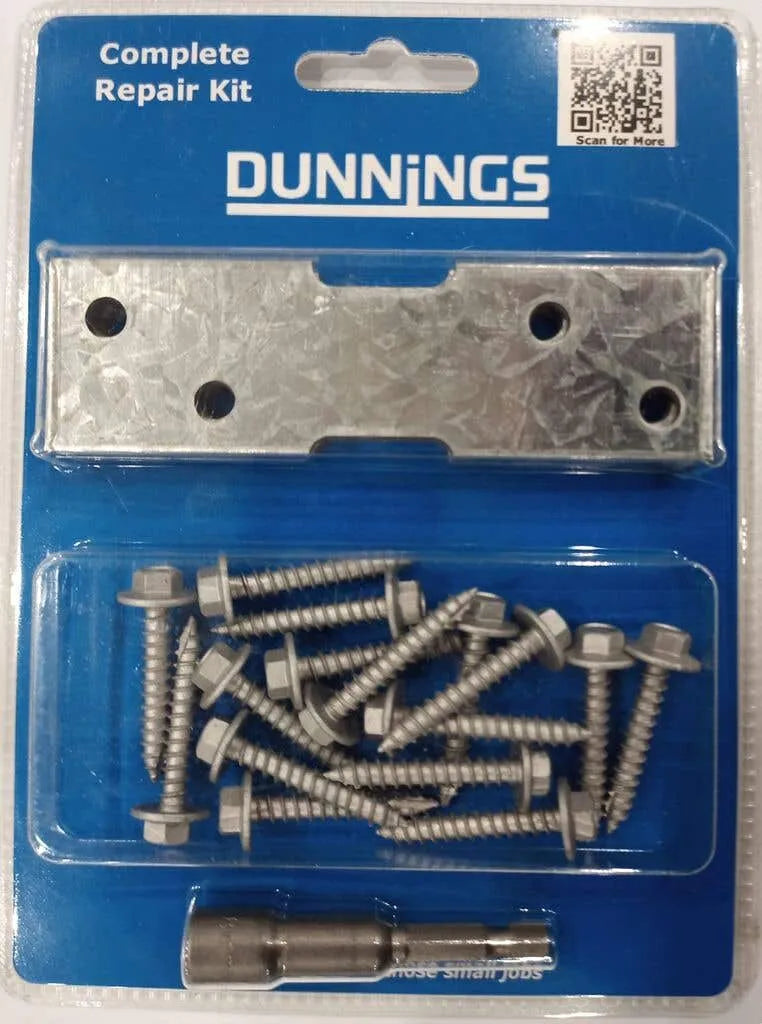 Plate Bracket Repair Kit 120 x 35mm - 4 Pack