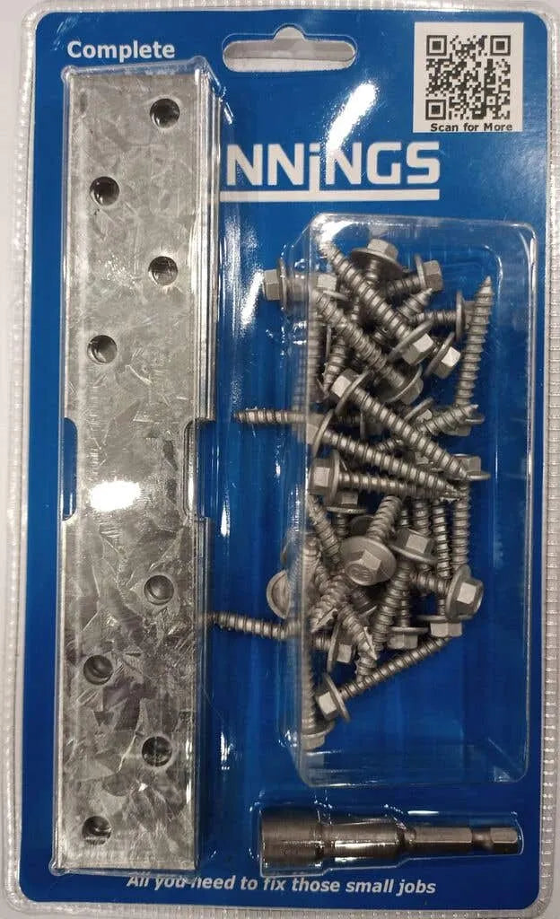 Plate Bracket Repair Kit 200 x 35mm - 4 Pack