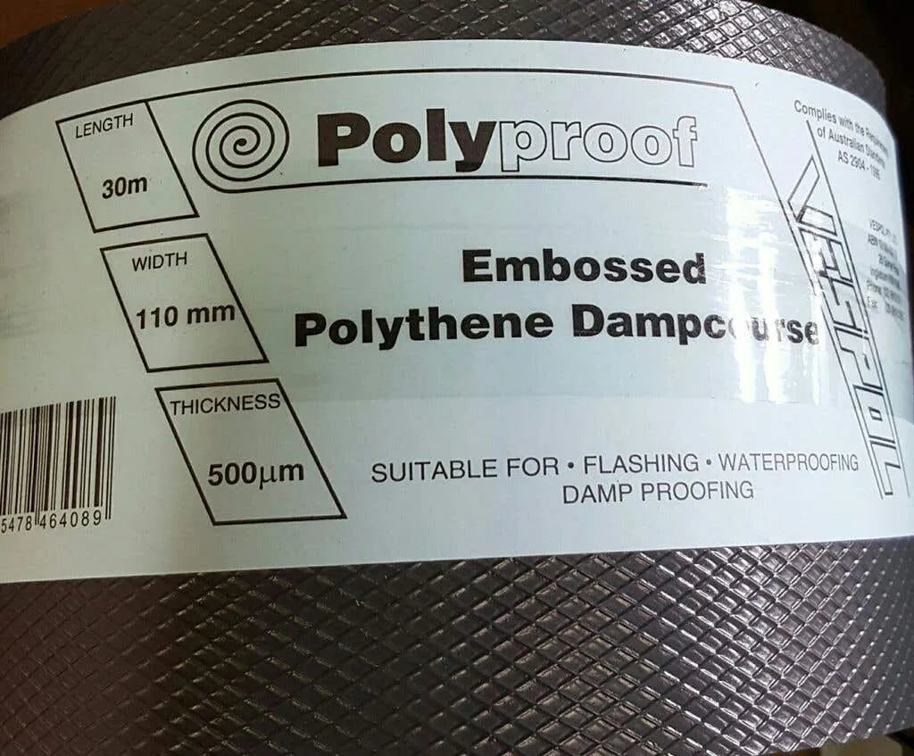 Polyproof Dampcourse 500um x 350mm x 30m