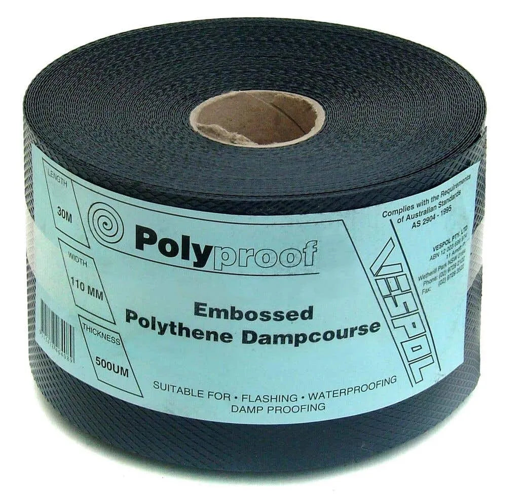 Polyproof Dampcourse 500um x 380mm x 30m