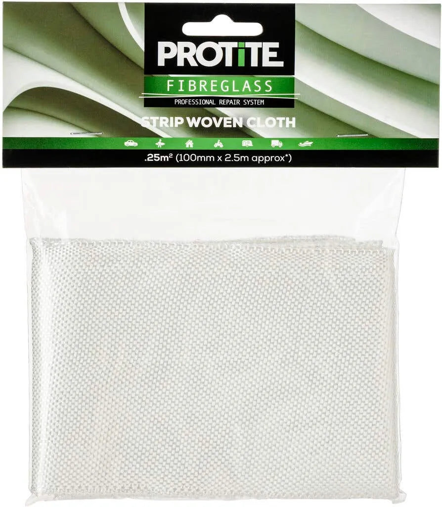 Protite Fibreglass Strip Woven Cloth 100mm x 2.5m
