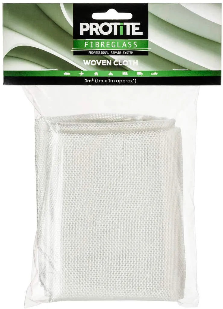 Protite Fibreglass Strip Woven Cloth 1 x 1m