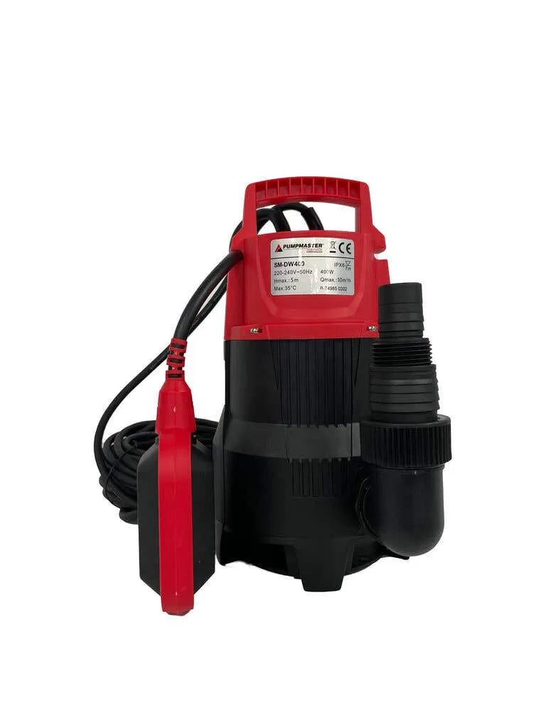 Pumpmaster 0.4kW Dirty Water Submersible Drainer Pump DW400