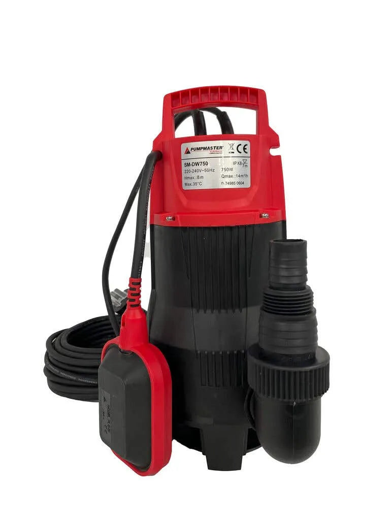 Pumpmaster 0.75kW Dirty Water Submersible Drainer Pump SM-DW750A