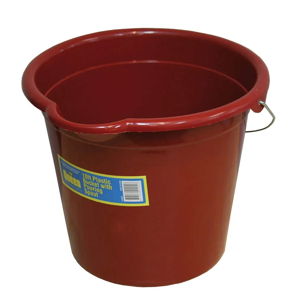 Queen Bucket Plastic with Spout & Metal Handle 10L
