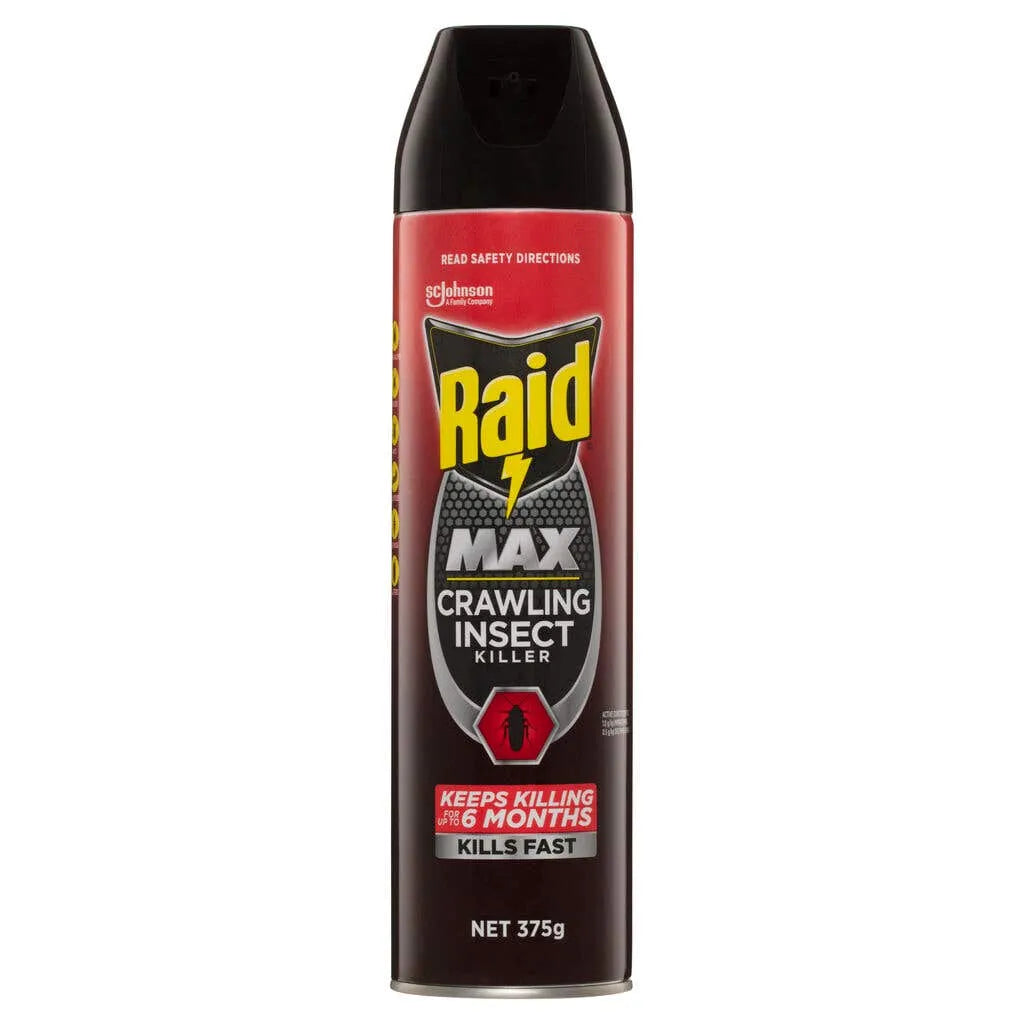 Raid Max Crawling Insect Spray Killer 375g
