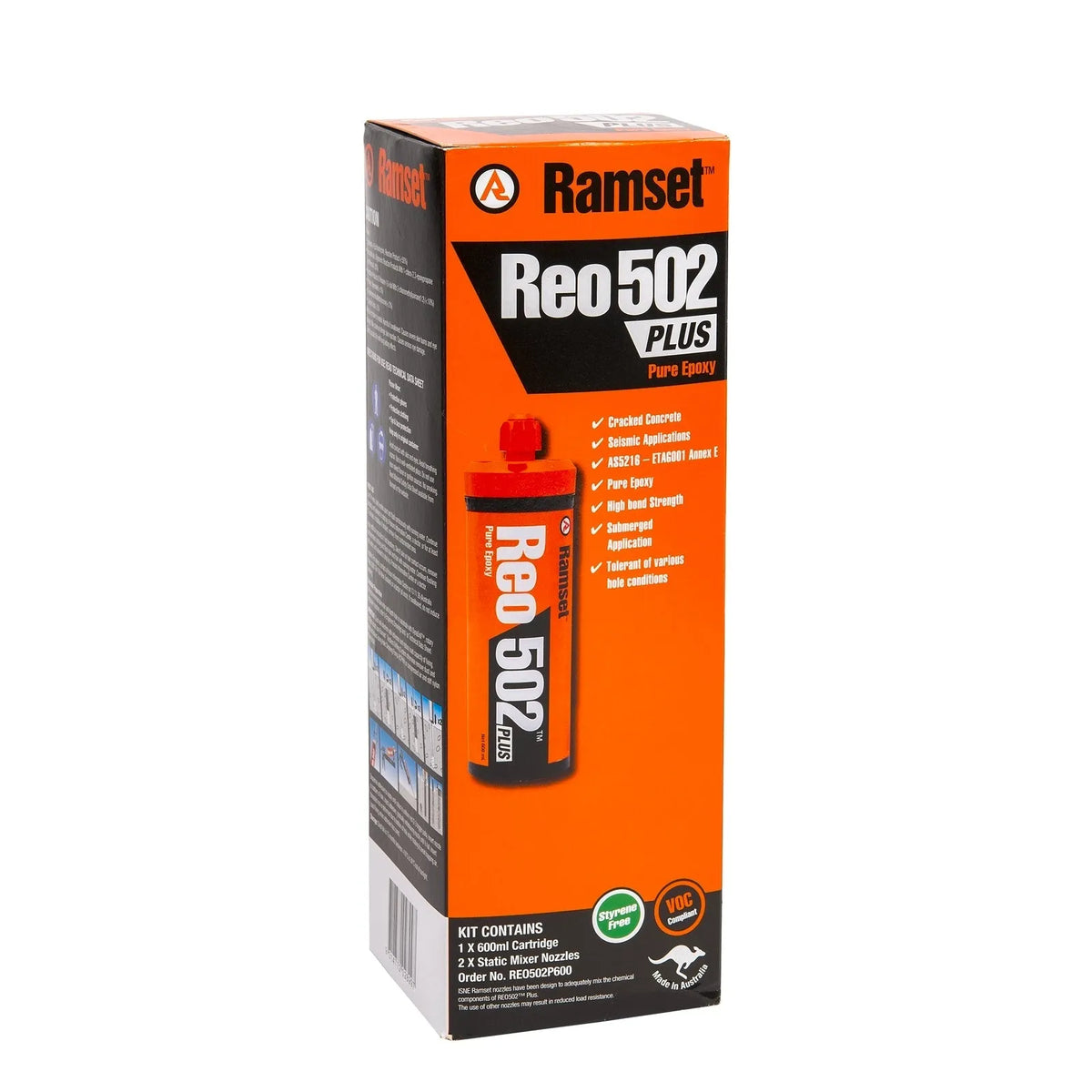 Ramset Chemset Cartridge Reo502 Plus 600ml