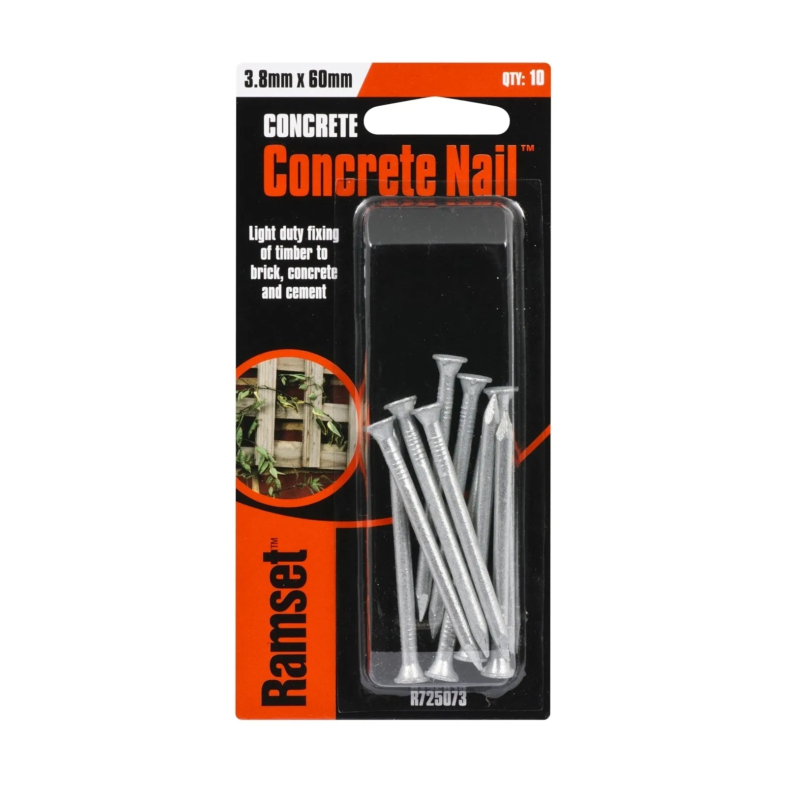 Ramset Nail Concrete 3.8 x 60mm (10pk)