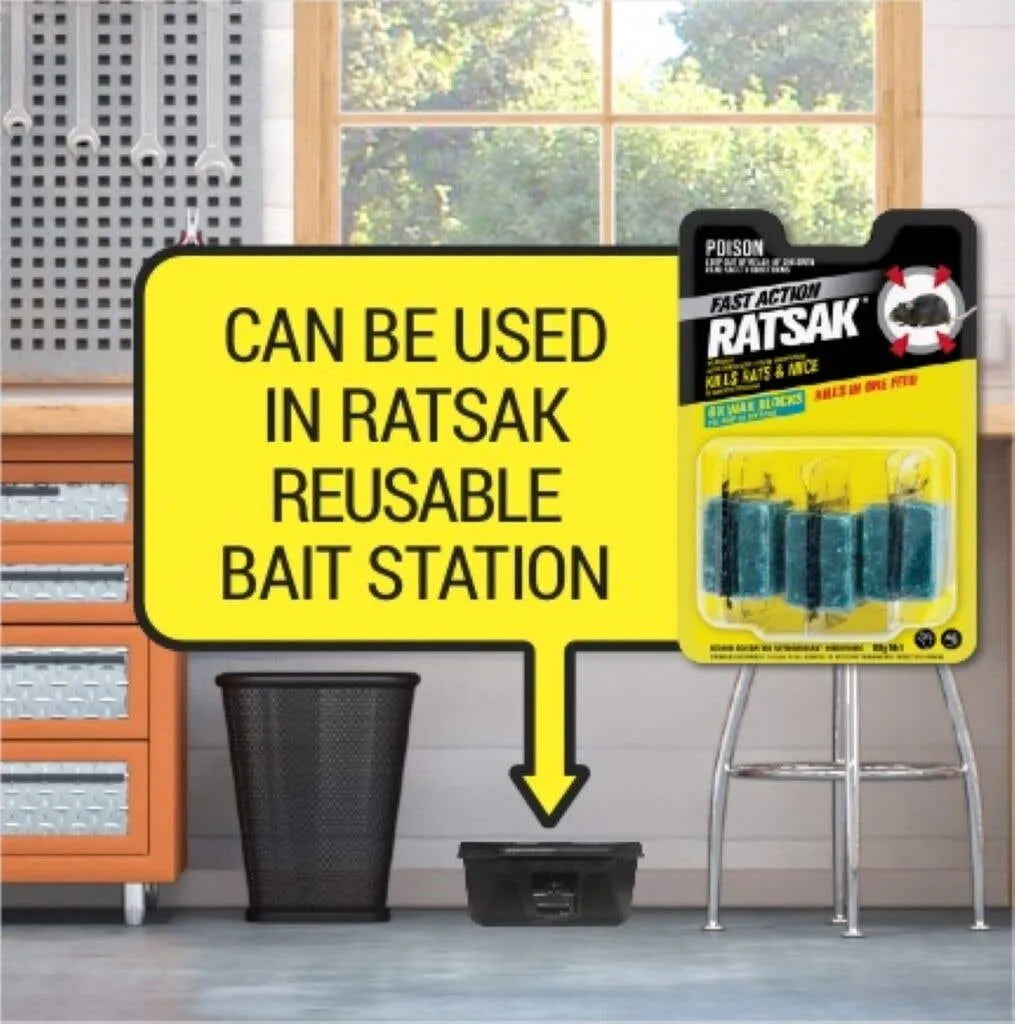 Ratsak Wax Blocks Fast Action 80g