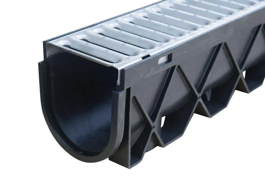 Reln Storm Drain with Stainless Steel Grate 1m