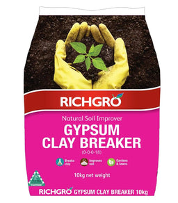 Richgro Gypsum Clay Breaker - Natural Soil Improver 10kg