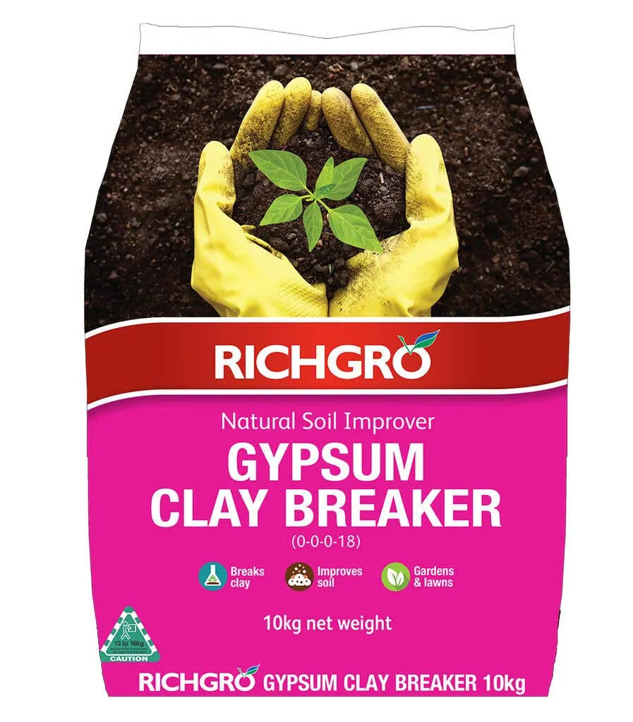 Richgro Gypsum Clay Breaker - Natural Soil Improver 10kg