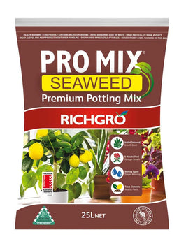 Richgro Pro Mix Seaweed Premium Potting Mix 25L