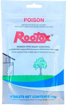 Rootox Sewer Pipe Root Control Tablet - 4 Pack