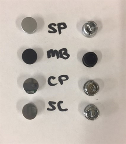 Cap Screw Stick-On White CD100