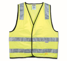 Hi-Vis Day/Night Use Safety Vest (Yellow) : 4 x large