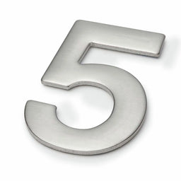Sandleford 50mm Mode Stainless Steel Self Adhesive House Number 5