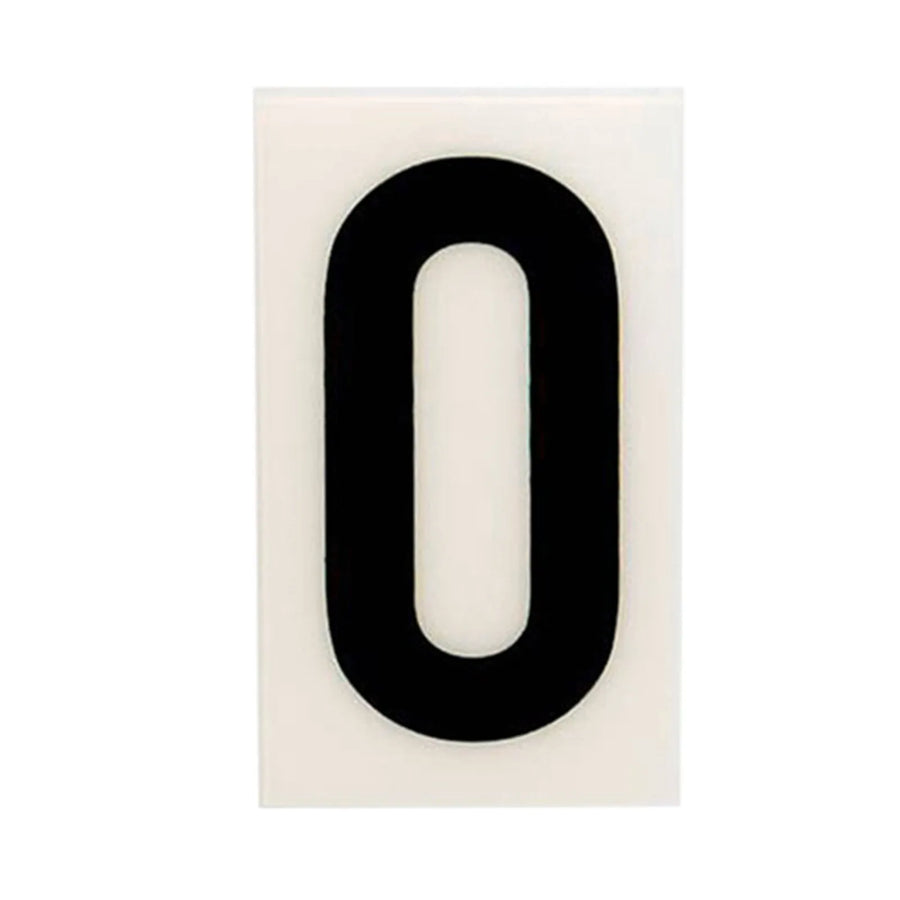 Sandleford 85mm White Self Adhesive House Letter O