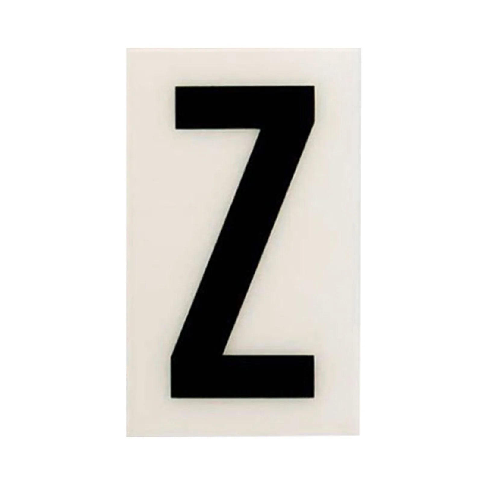 Sandleford 85mm White Self Adhesive House Letter Z