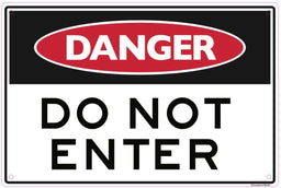 Sandleford Danger Do Not Enter Sign