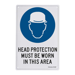 Sandleford Head Protection Must Be Worn Sign