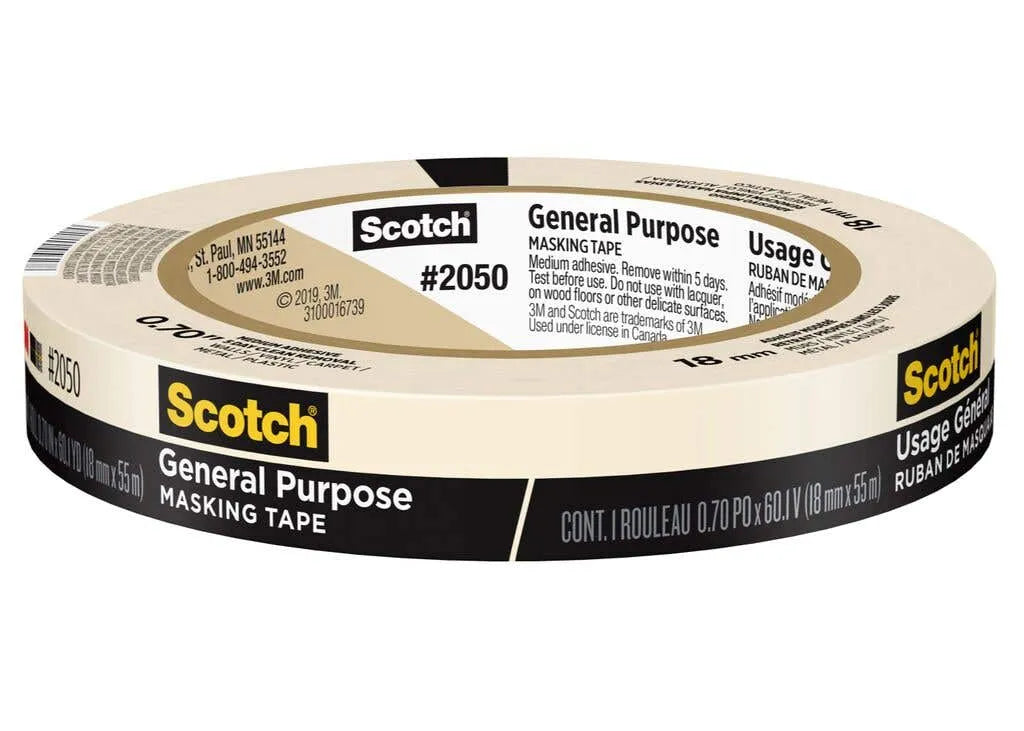Scotch General Purpose Masking Tape 18mm x 55m