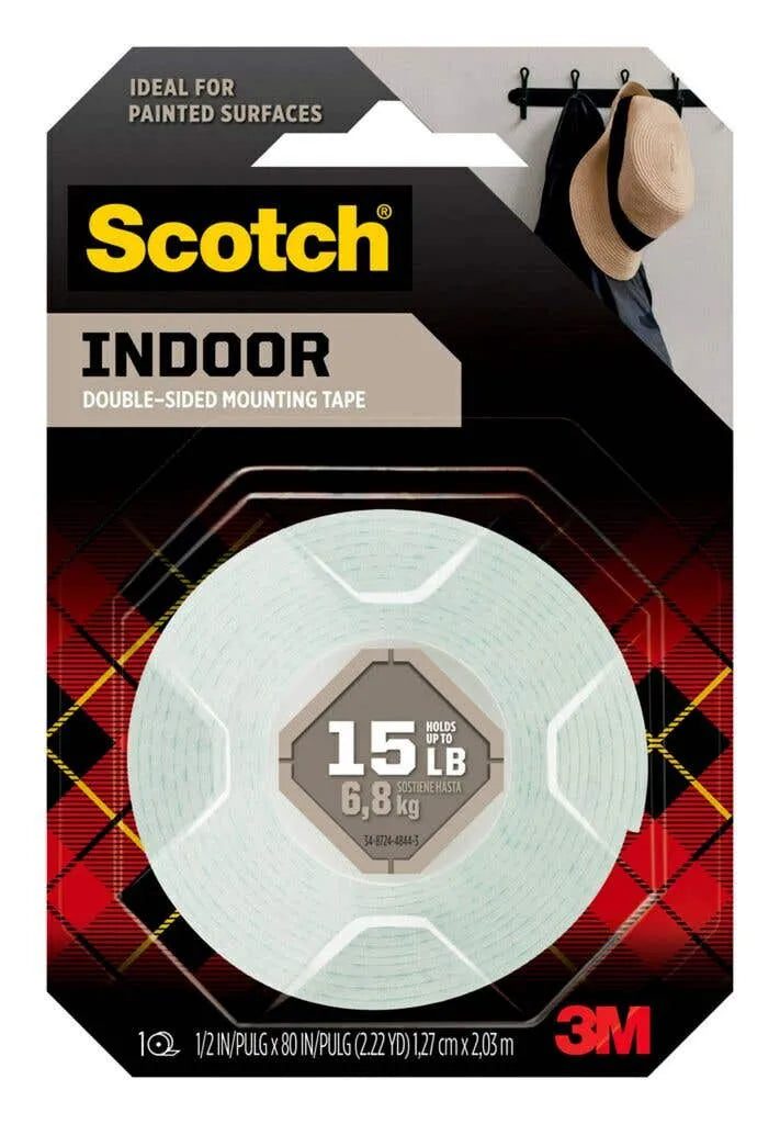 Scotch Indoor Mounting Tape 25mm x 1.27m