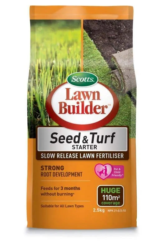 Scotts Lawn Builder Seed & Turf Starter Fertiliser 2.5kg